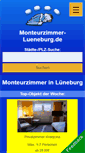 Mobile Screenshot of monteurzimmer-lueneburg.de