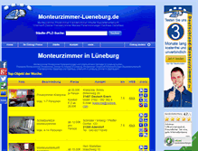 Tablet Screenshot of monteurzimmer-lueneburg.de